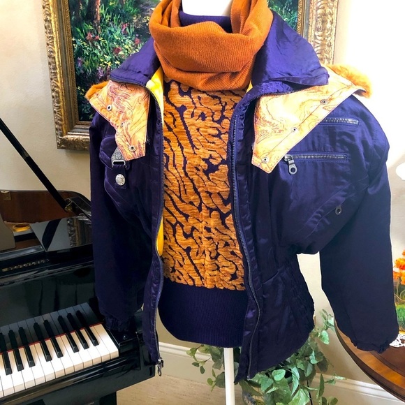 Vintage Kaelin Women’s Ski Pants Fit Size 2-4 Sweaters Accessories Purple Sienna - Picture 12 of 16